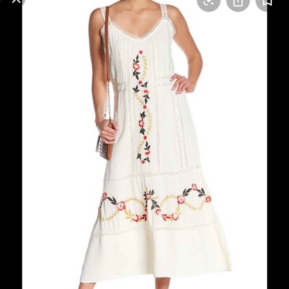 NWT Nanette Lepore Bella Donna Embroidered Dress